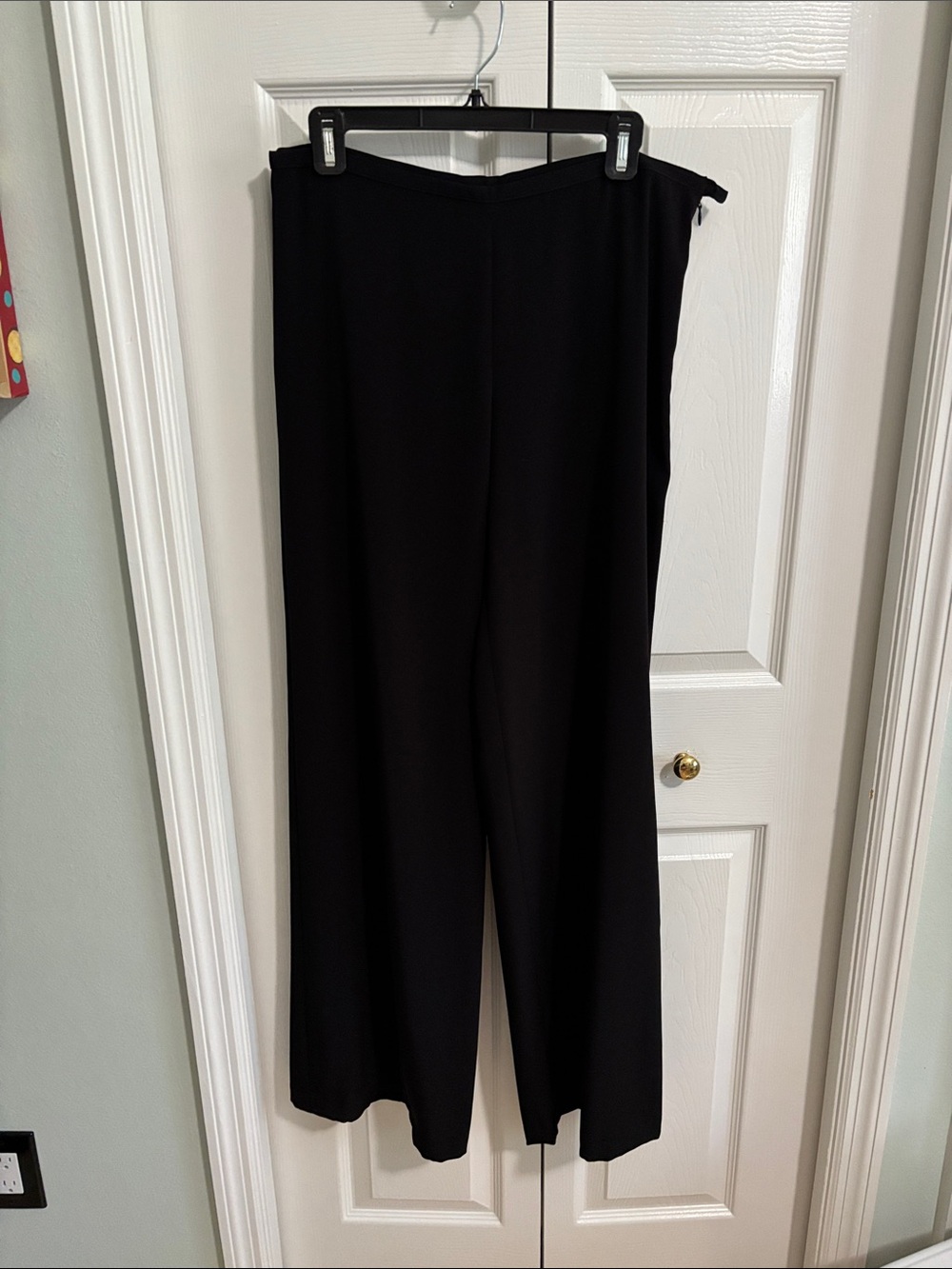 Trina Turk Black Wide-Leg Pull-On Pants